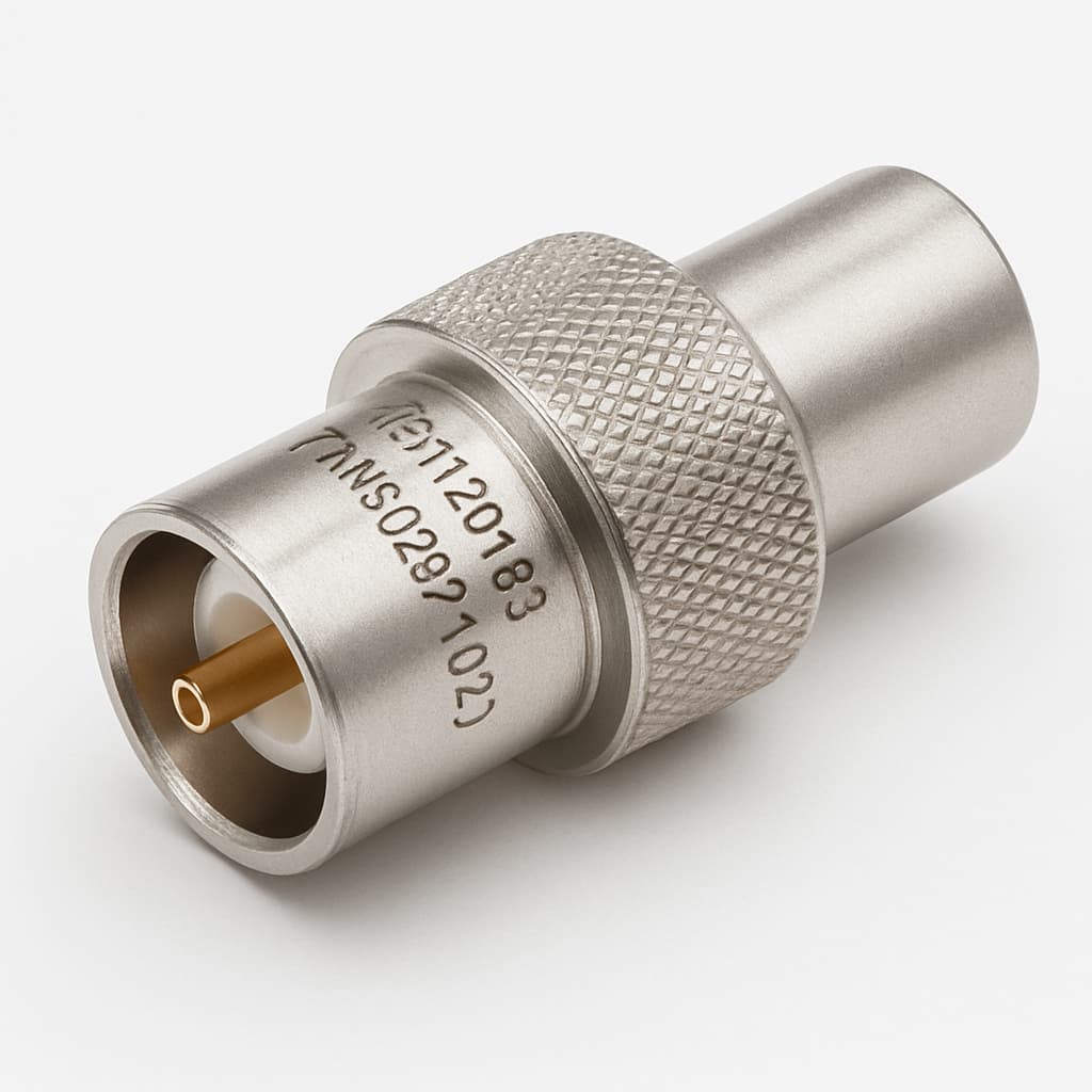 Molex / FCT 1731120183 (FMS026P102) 50 OHM Plug — illustrative AI-generated image