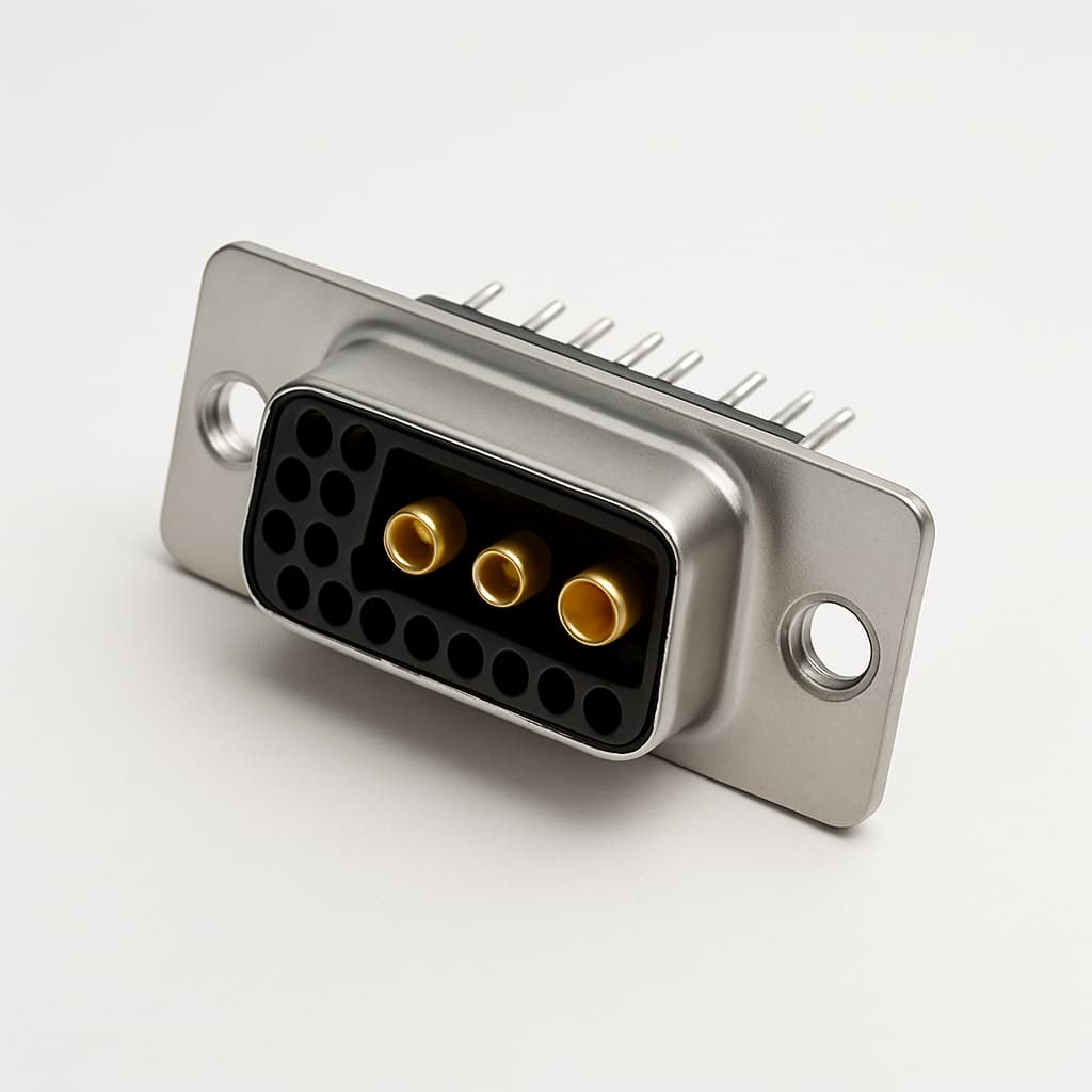 Molex / FCT 1731070144 (FMT13W3SA-K121) D-SUB 13W3 Connector — illustrative AI-generated image