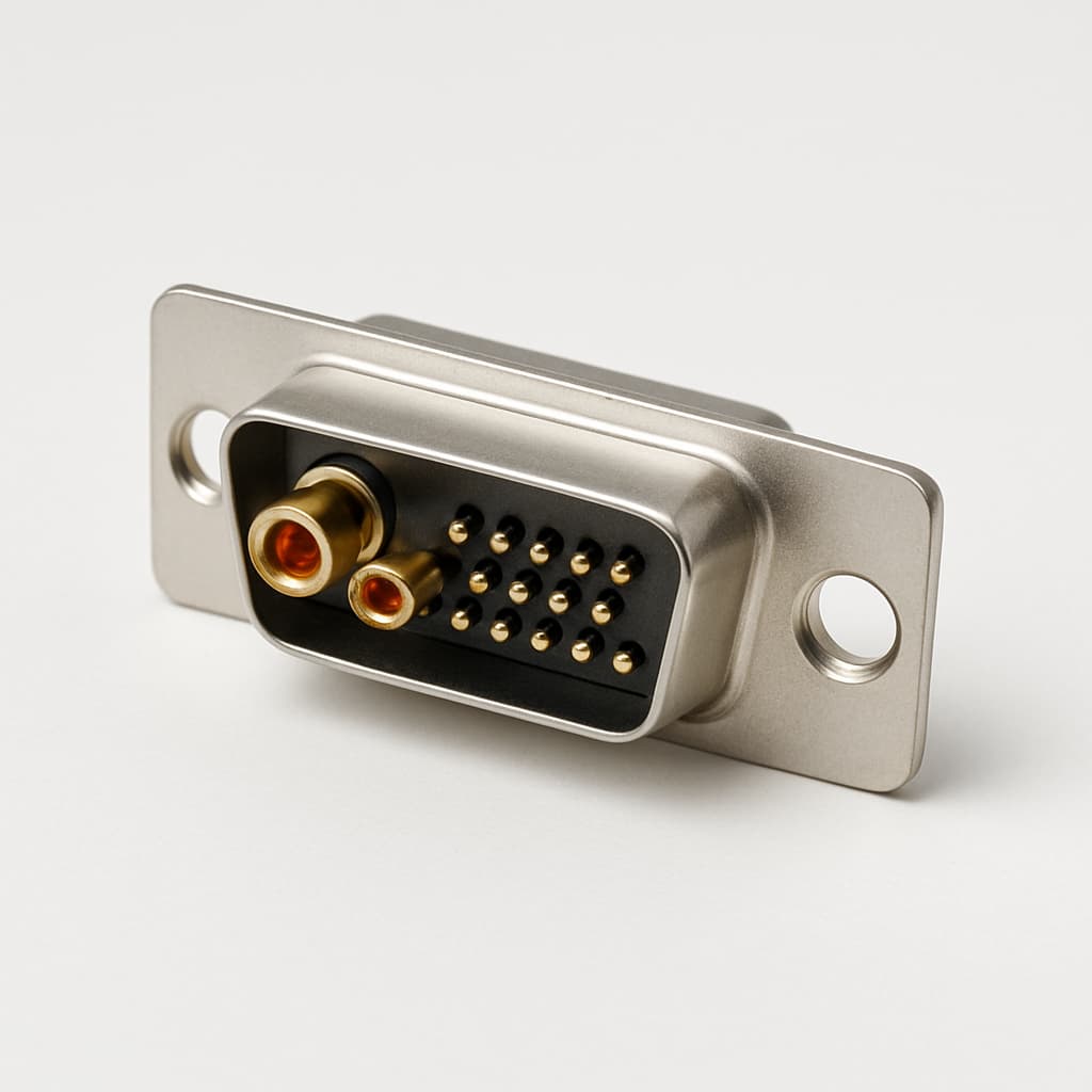 Molex / FCT 1731070145 (FMT17W2SA-K121) D-SUB Connector — illustrative AI-generated image