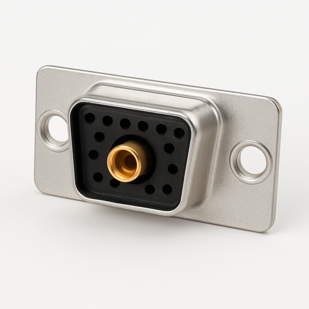 Molex / FCT 1731070131 (FMT21W1PA-K120) D-Sub 21W1 Connector — illustrative AI-generated image