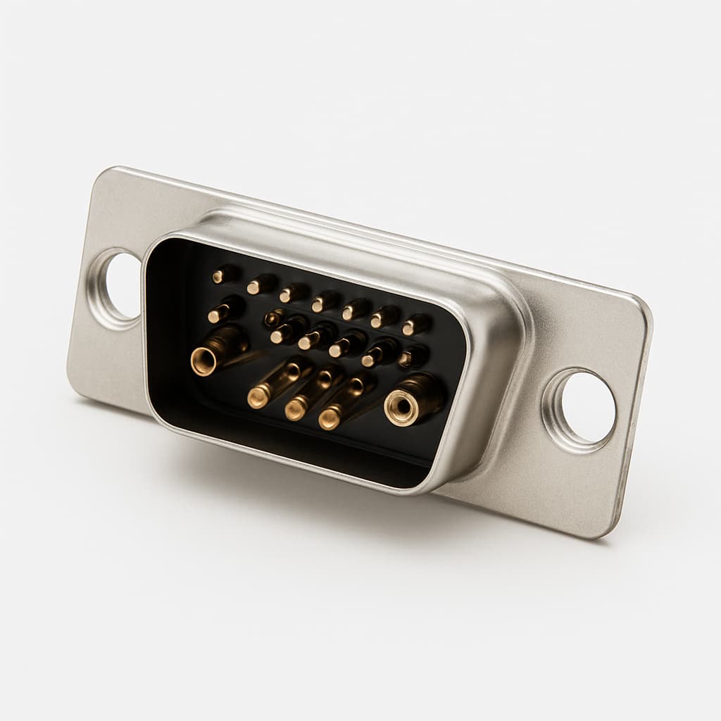 Molex / FCT 1731070134 D-Sub connector — illustrative AI-generated image