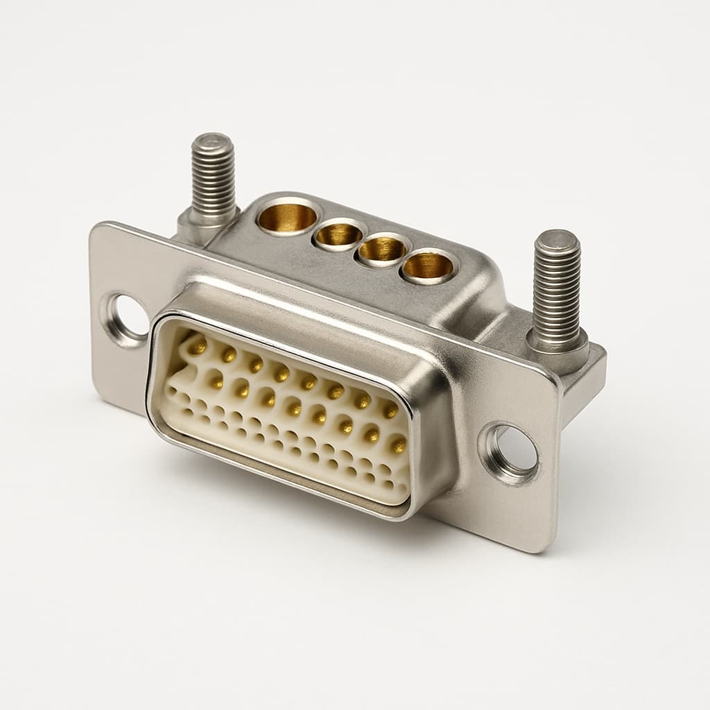 Molex / FCT 1731070137 (FMT24W7PA-K120) D-SUB 24W7 Connector — illustrative AI-generated image