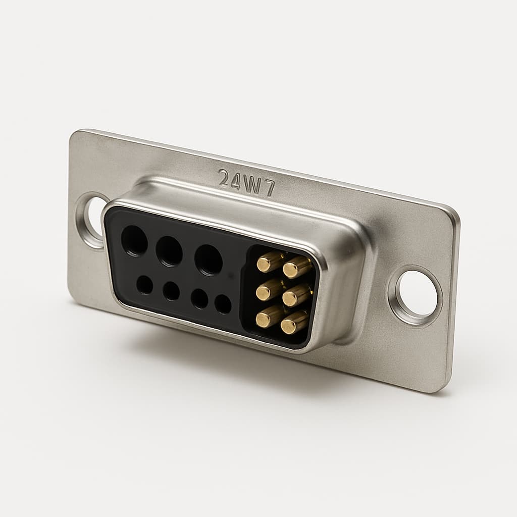 Molex / FCT 1731070152 (FMT24W7SA-K121) D-Sub 24W7 Connector — illustrative AI-generated image
