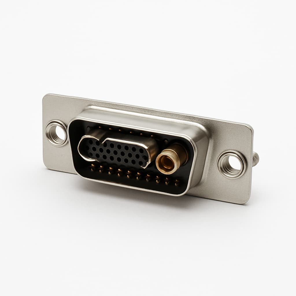 Molex / FCT 1731070150 (FMT25W3SA-K121) D-Sub 25W3 Connector — illustrative AI-generated image
