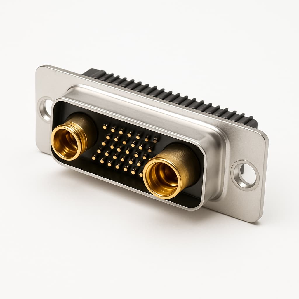 Molex / FCT 1731070138 (FMT43W2PA-K120) D-SUB SDR 43W2 Connector — illustrative AI-generated image