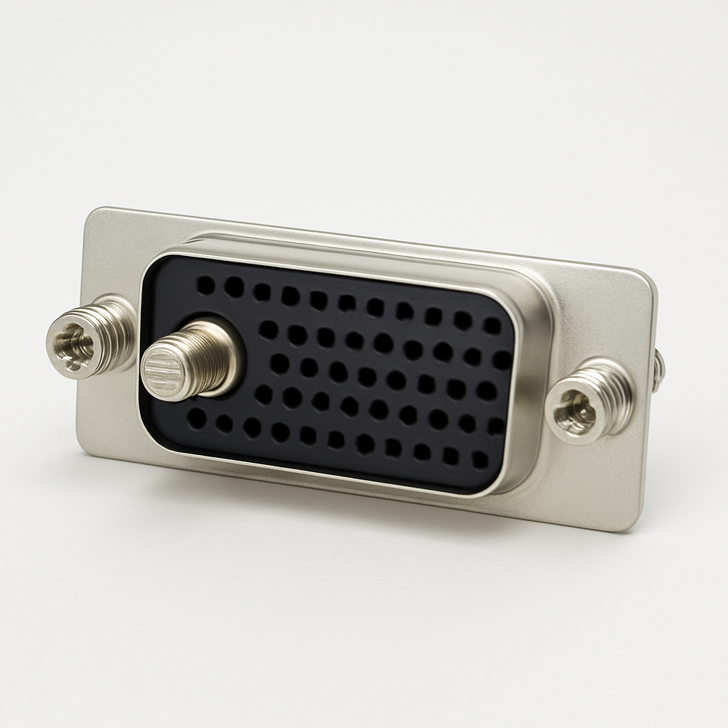 Molex / FCT 1731070139 (FMT47W1PA-K120) D-Sub SDR 47W1 Connector — illustrative AI-generated image