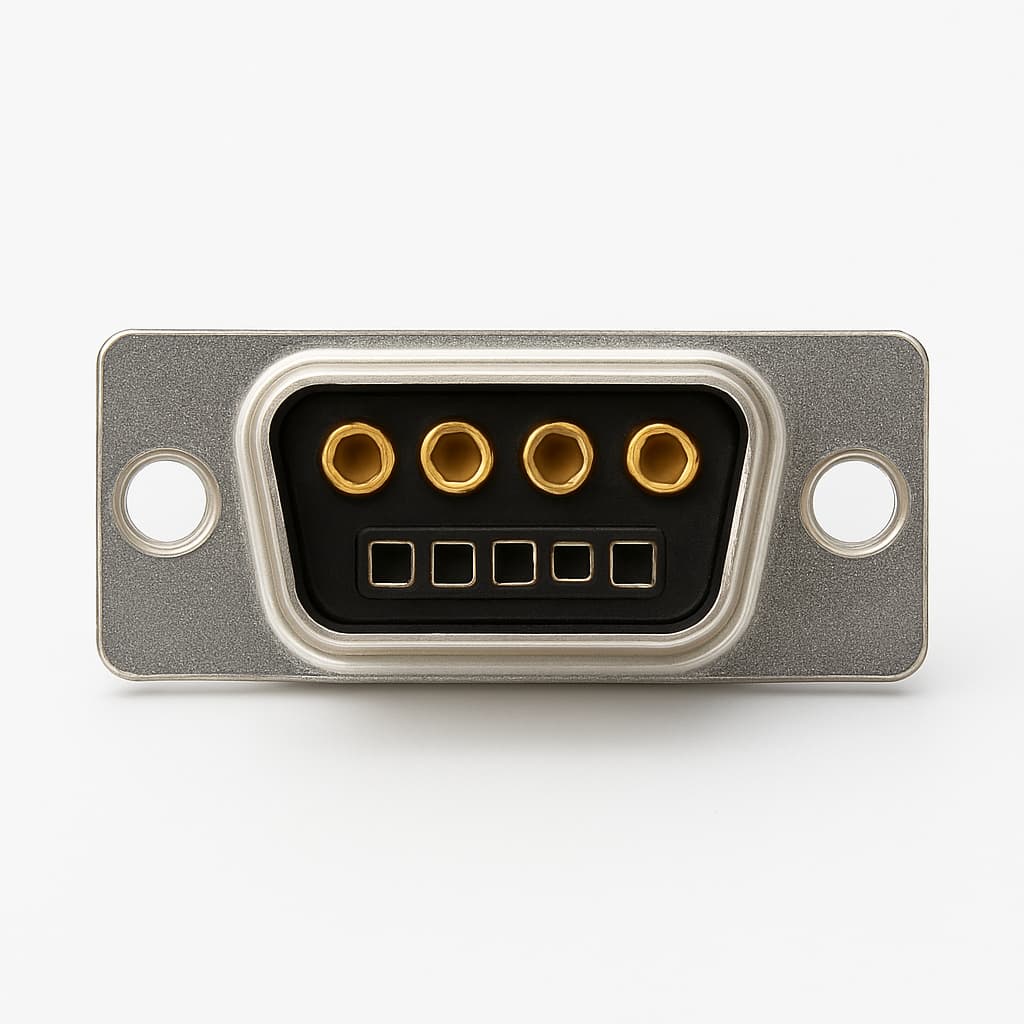 Molex / FCT 1731070128 D-Sub SDR 9W4 Connector — illustrative AI-generated image