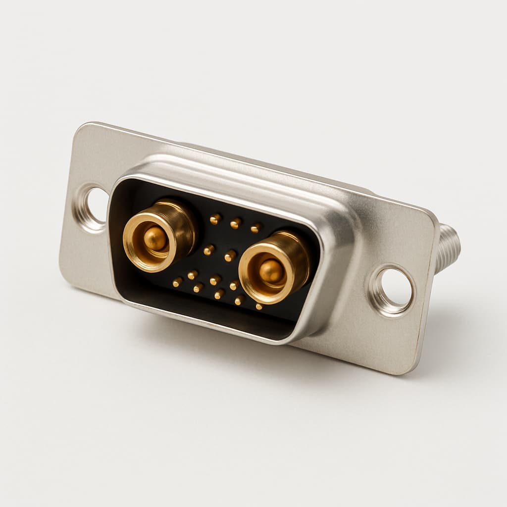 Molex / FCT 1731070652 (FMW17W2P-K120) D-SUB Plug 17W2 — illustrative AI-generated image