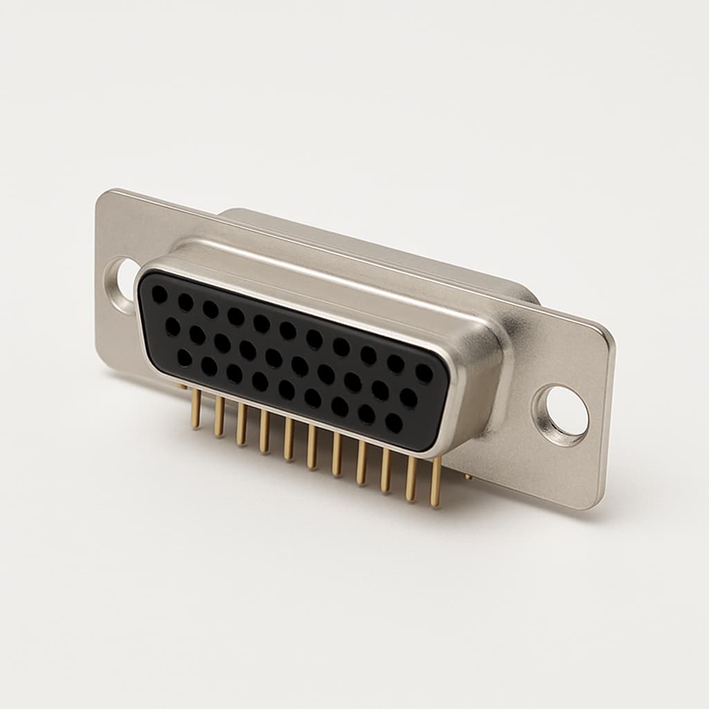 Molex / FCT 1731090684 (FMW25S18-K121) D-SUB Receptacle — illustrative AI-generated image