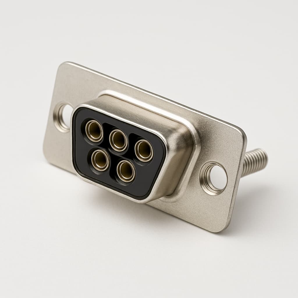 Molex / FCT 1731070584 (FMW5W5S-K121) D-Sub Receptacle — illustrative AI-generated image