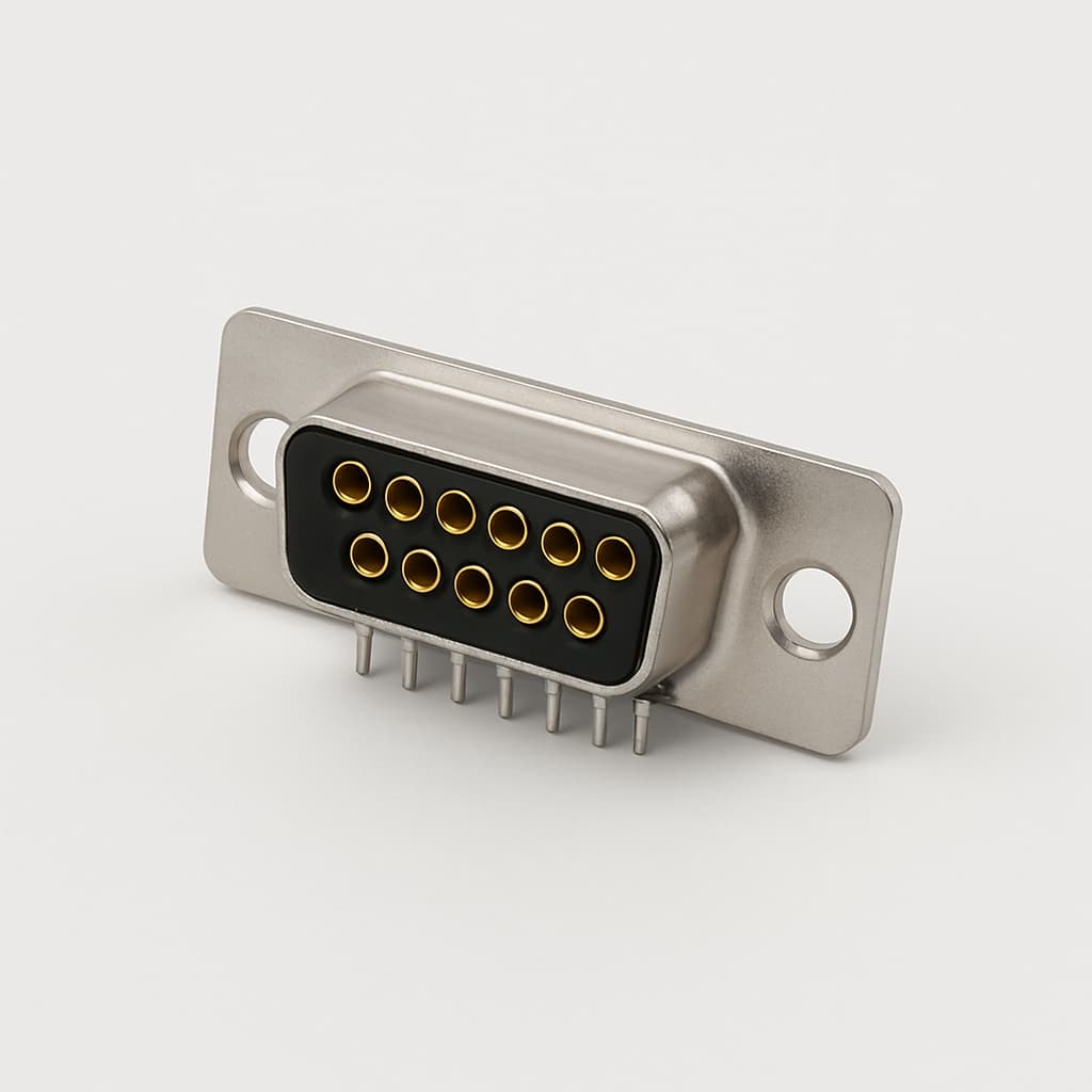Molex / FCT 1731070546 (FMZ8W8S-1243) D-Sub Receptacle — illustrative AI-generated image