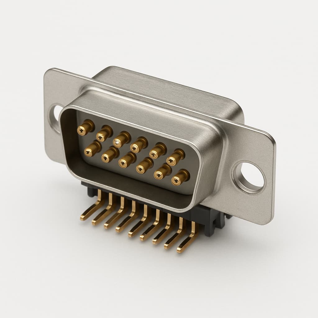 Molex / FCT 1731090255 D-Sub Plug, 15 Pin — illustrative AI-generated image