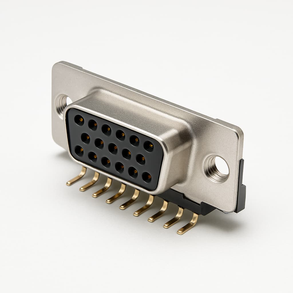 Molex / FCT 1731090481 (FSLT15S107G1) SMT D-Sub Receptacle — illustrative AI-generated image