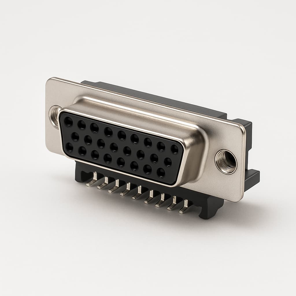 Molex / FCT 1731090399 SMT D-SUB Receptacle — illustrative AI-generated image
