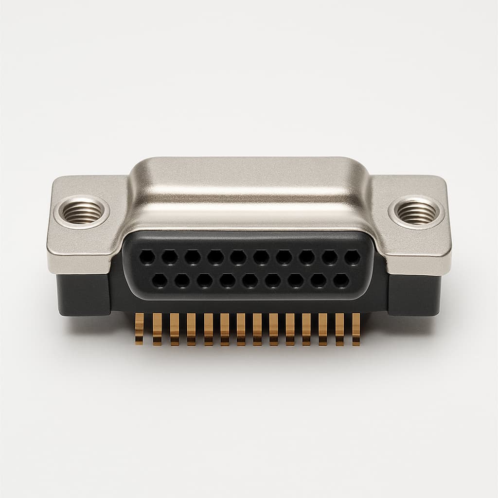 Molex / FCT 1731091026 (FSLT25S101G1-3238) D-Sub SMT Receptacle — illustrative AI-generated image