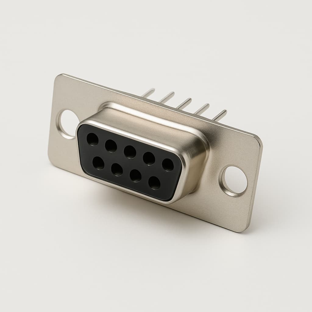 Molex / FCT 1731090974 (FT09S1G1) D-Sub Receptacle — illustrative AI-generated image