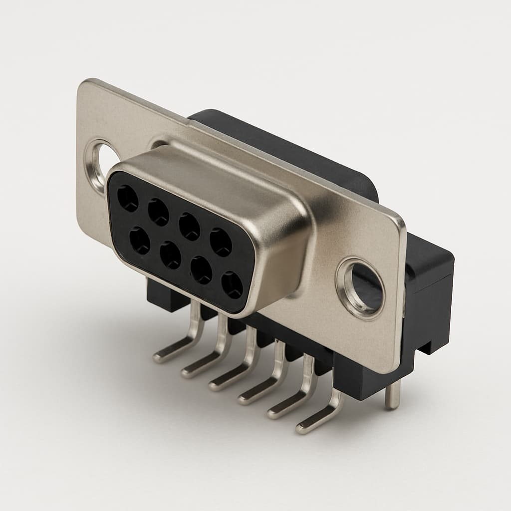 Molex / FCT 1731091935 (FT09S5G2) D-Sub RA PC Receptacle — illustrative AI-generated image