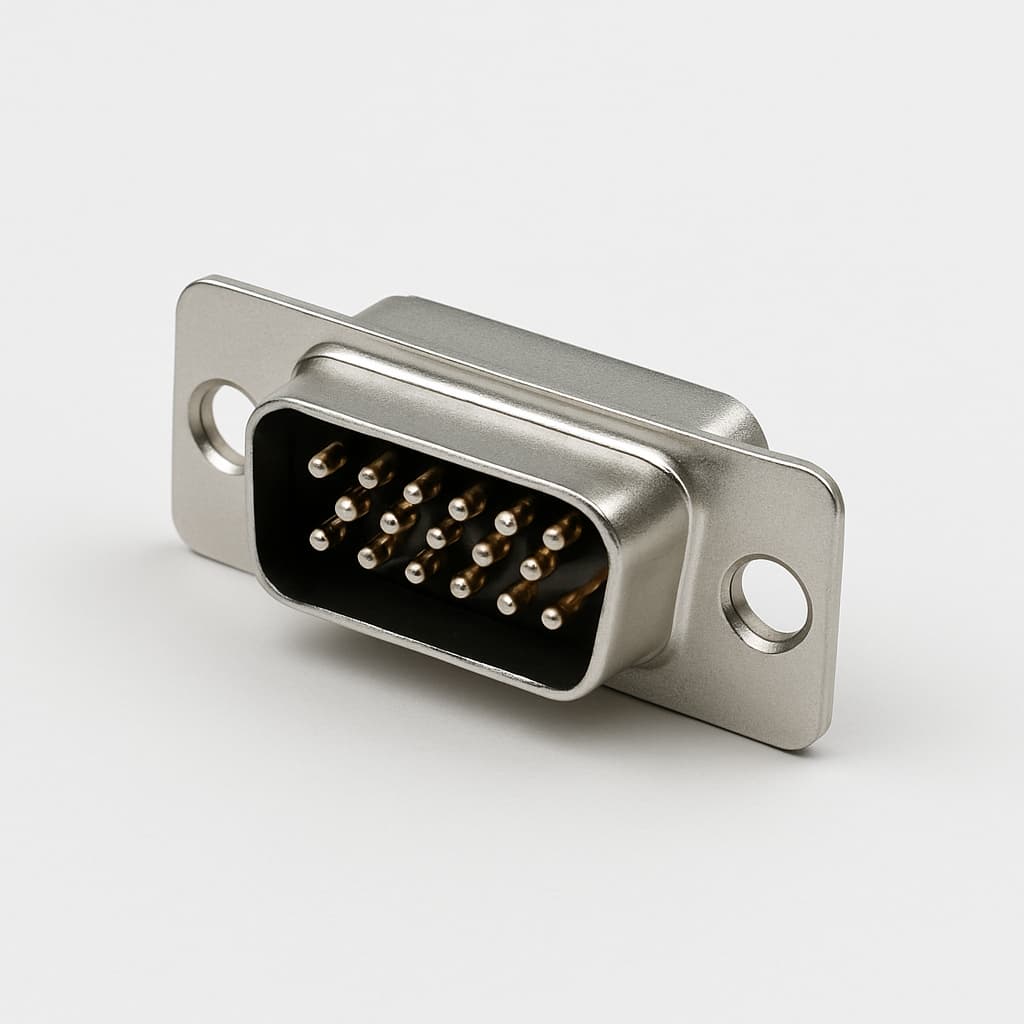 Molex / FCT 1731090090 (FT15P0G1) D-SUB SDR Plug — illustrative AI-generated image