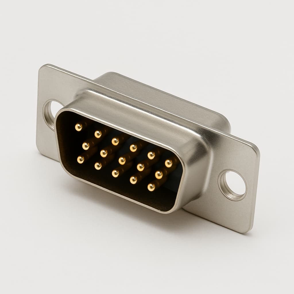 Molex / FCT 1731090978 (FT15P1G1) D-Sub Plug — illustrative AI-generated image
