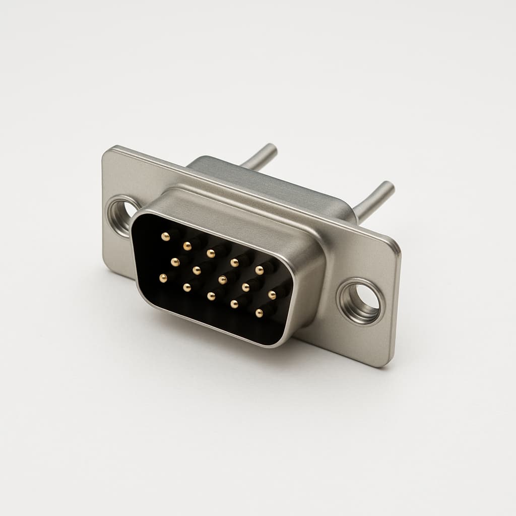 Molex / FCT 1731090979 (FT15P1G3) D-Sub Plug — illustrative AI-generated image