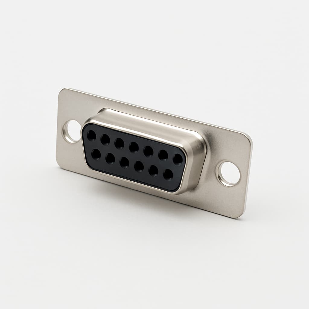 Molex / FCT 1731090095 (FT15S0G1) D-Sub SDR Receptacle — illustrative AI-generated image