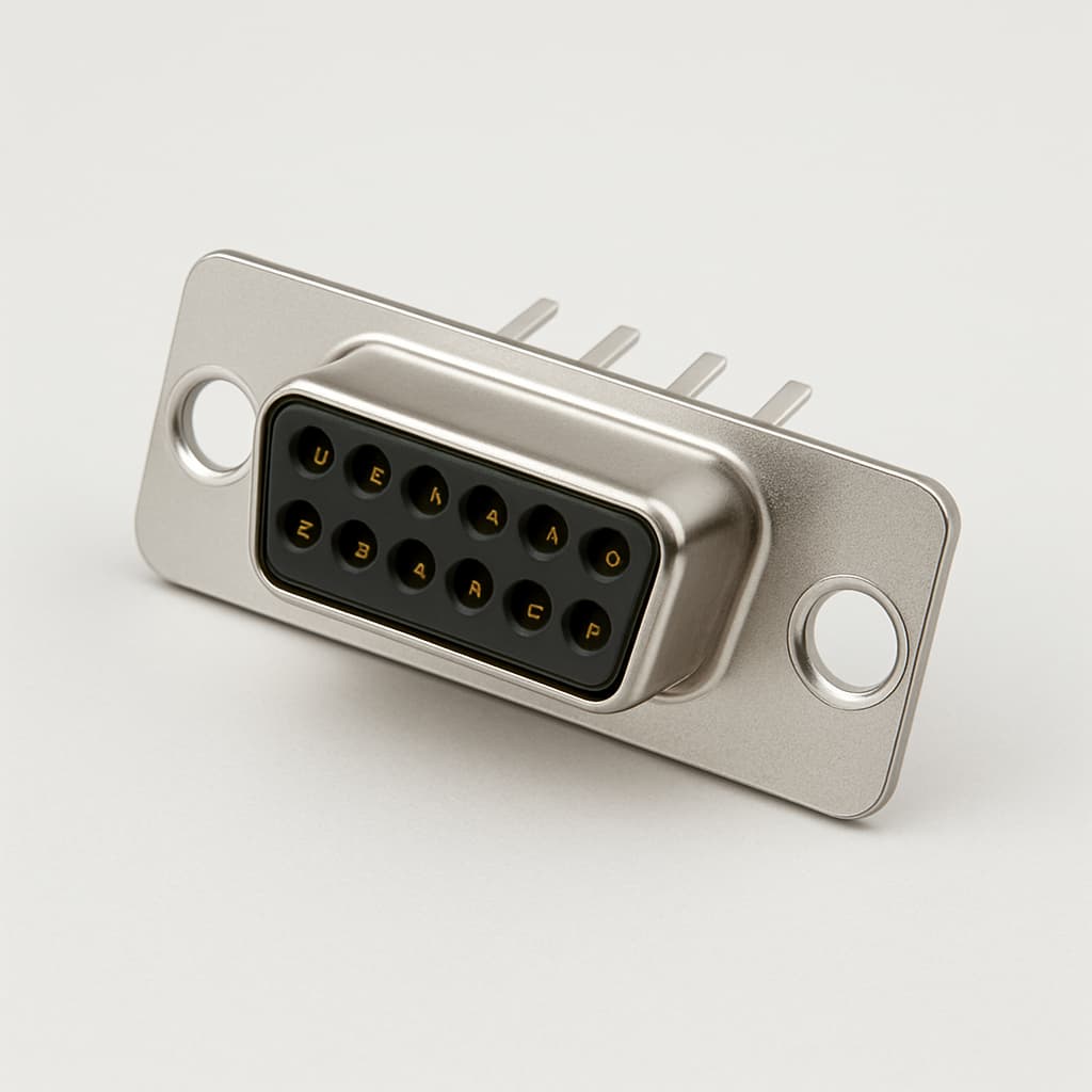 Molex / FCT 1731090115 (FT15S0G3) D-SUB SDR Receptacle — illustrative AI-generated image
