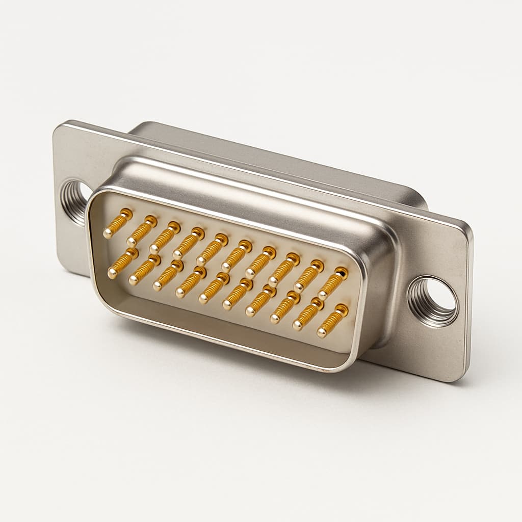 Molex / FCT 1731090101 (FT25P0G2) D-Sub SDR Plug — illustrative AI-generated image