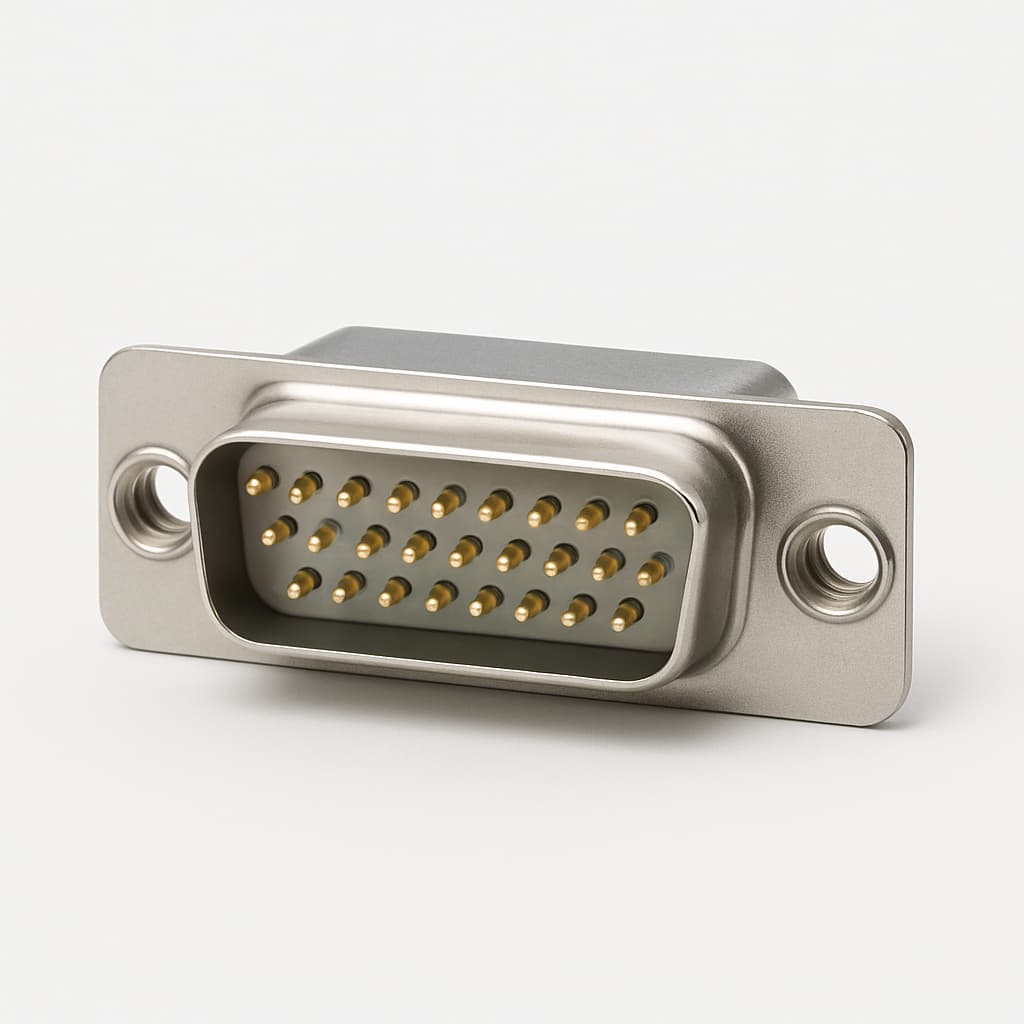 Molex / FCT 1731090111 (FT25P0G3) D-SUB SDR Plug — illustrative AI-generated image