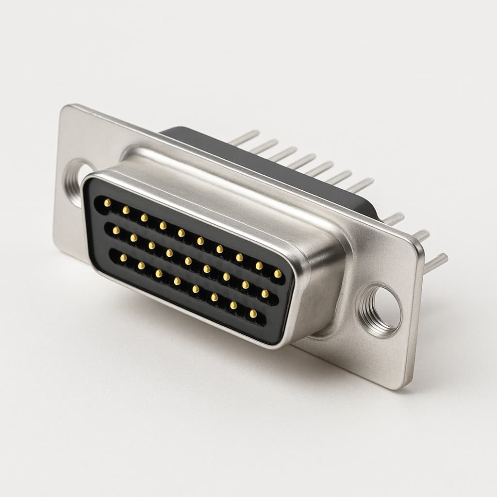 Molex / FCT 1731090106 (FT25S0G2) D-SUB SDR Receptacle — illustrative AI-generated image