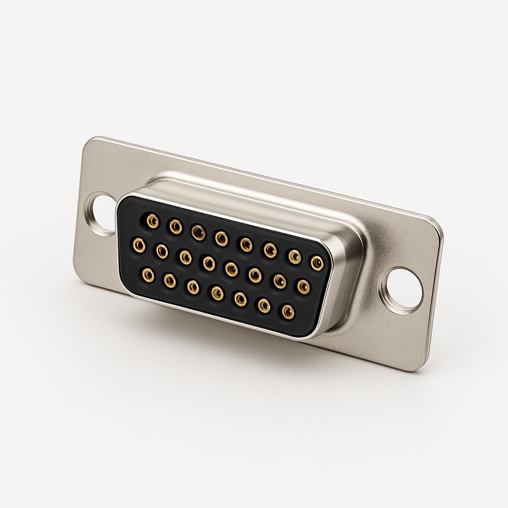 Molex / FCT 1731090116 (FT25S0G3) D-SUB SDR Receptacle — illustrative AI-generated image