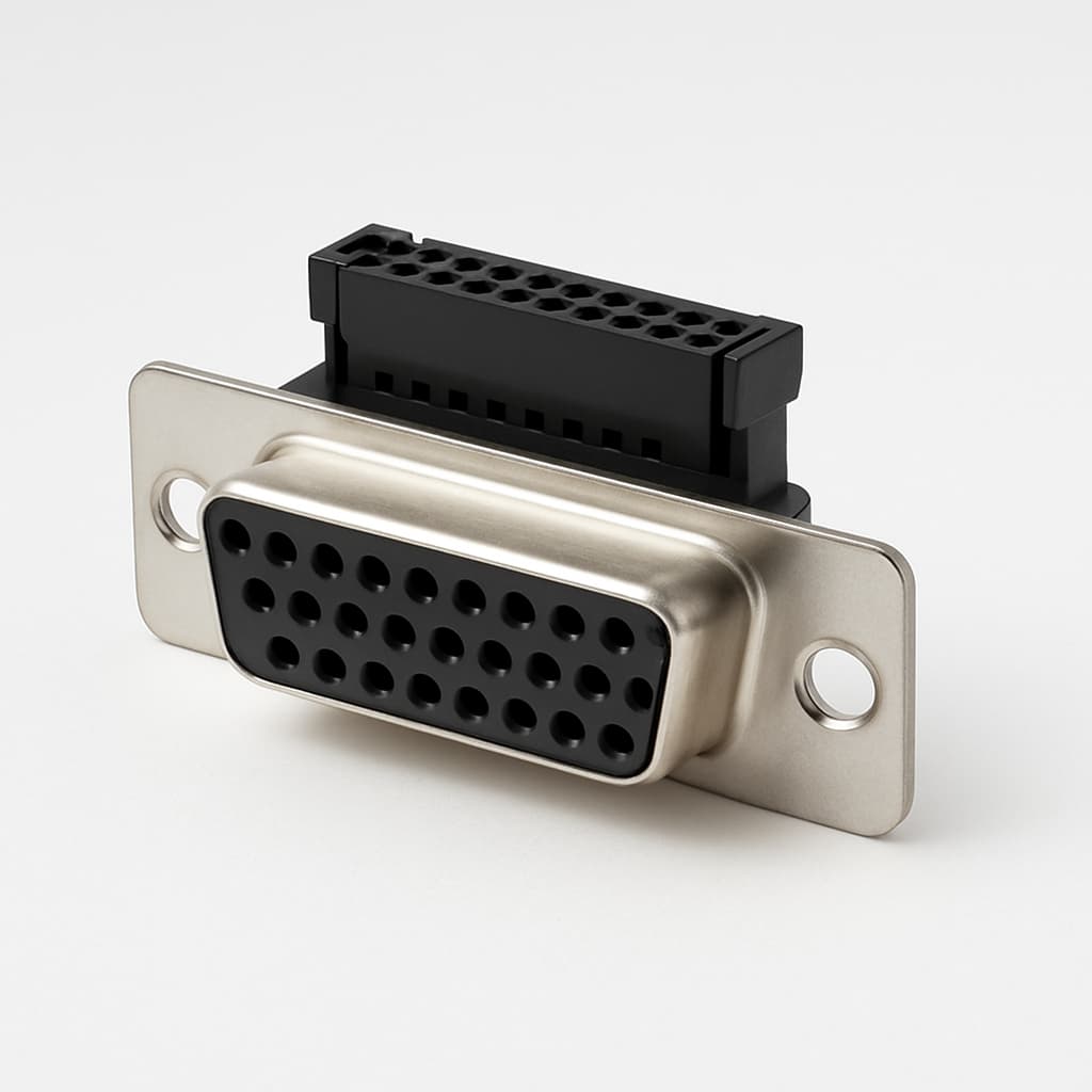 Molex / FCT 1731090291 (FT25S15-K49) D-SUB IDC Receptacle — illustrative AI-generated image