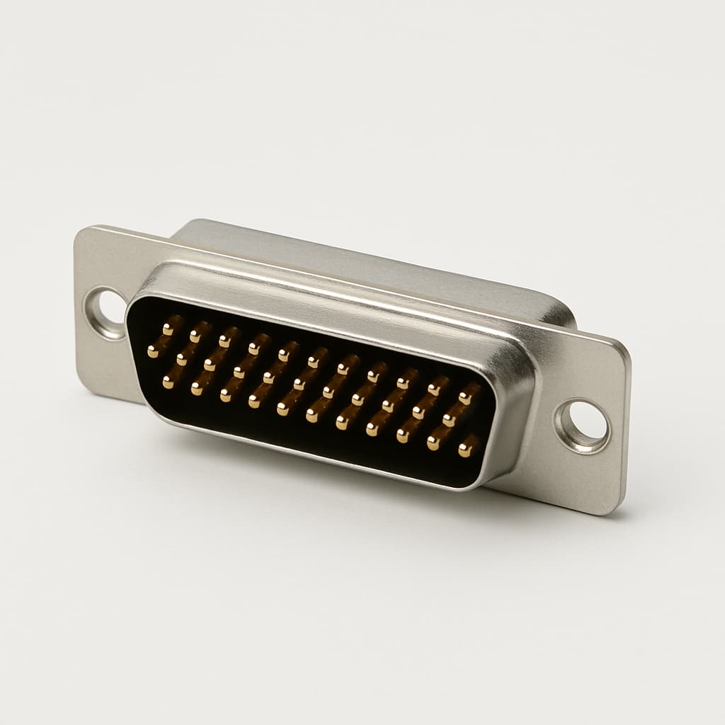 Molex / FCT 1731090092 D-Sub SDR Plug, 37 PN, with Clinch — illustrative AI-generated image