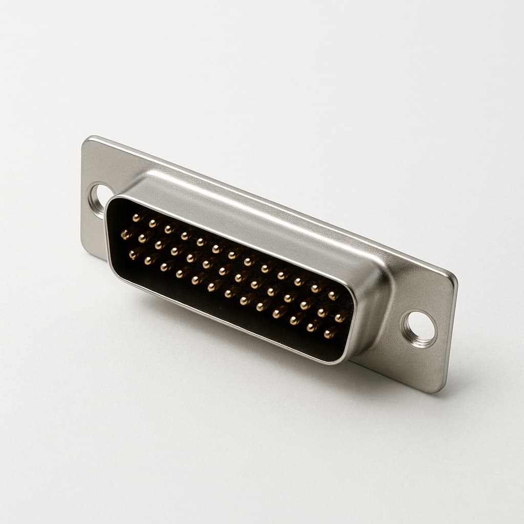 Molex / FCT 1731091028 (FT37P1G1) D-Sub PC Plug — illustrative AI-generated image