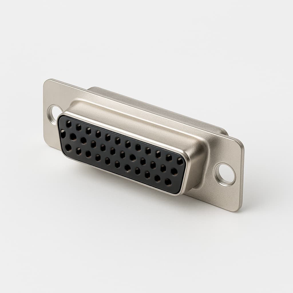 Molex / FCT 1731090117 (FT37S0G3) D-SUB SDR Receptacle — illustrative AI-generated image