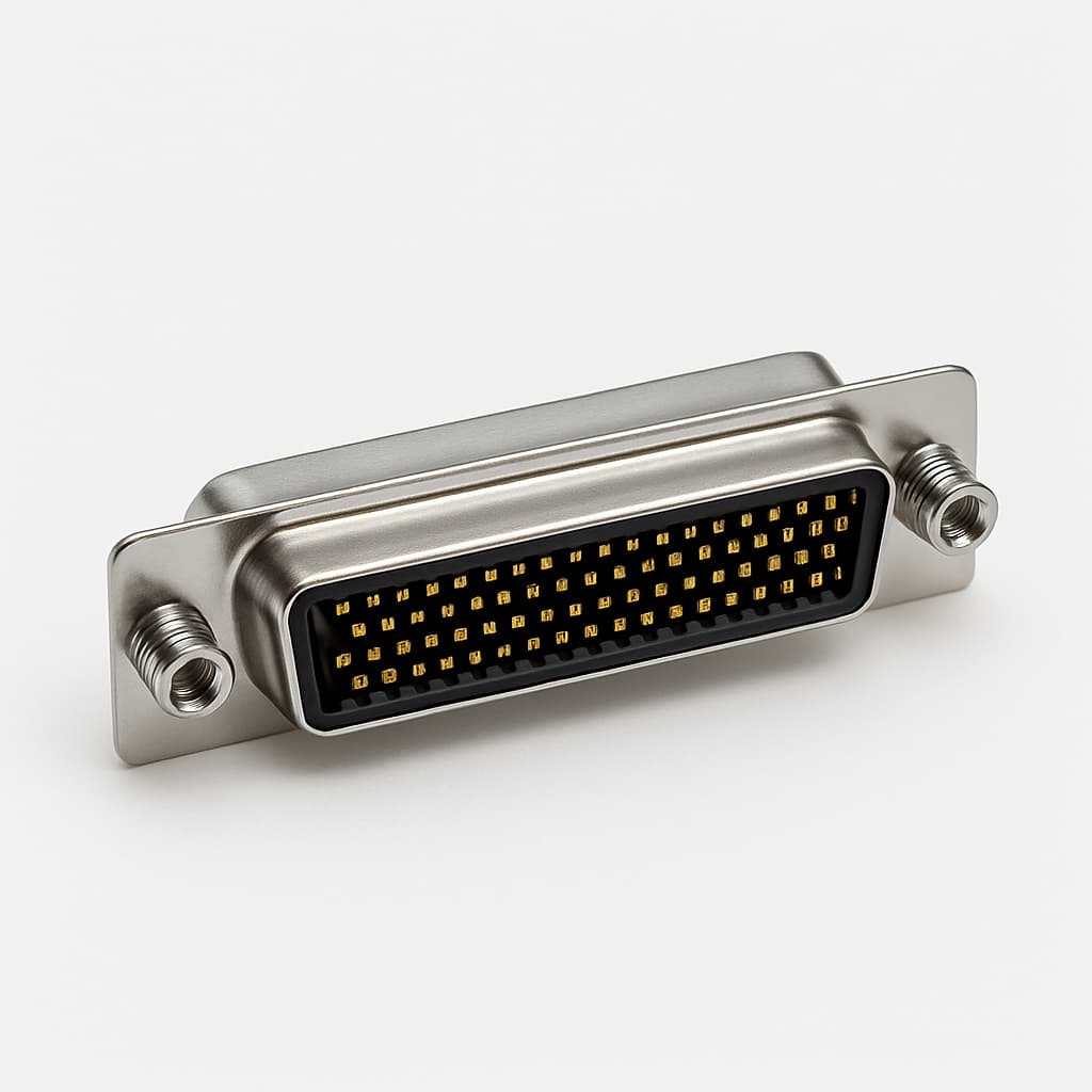 Molex / FCT 1731090093 (FT50P0G1) D-Sub SDR Plug — illustrative AI-generated image