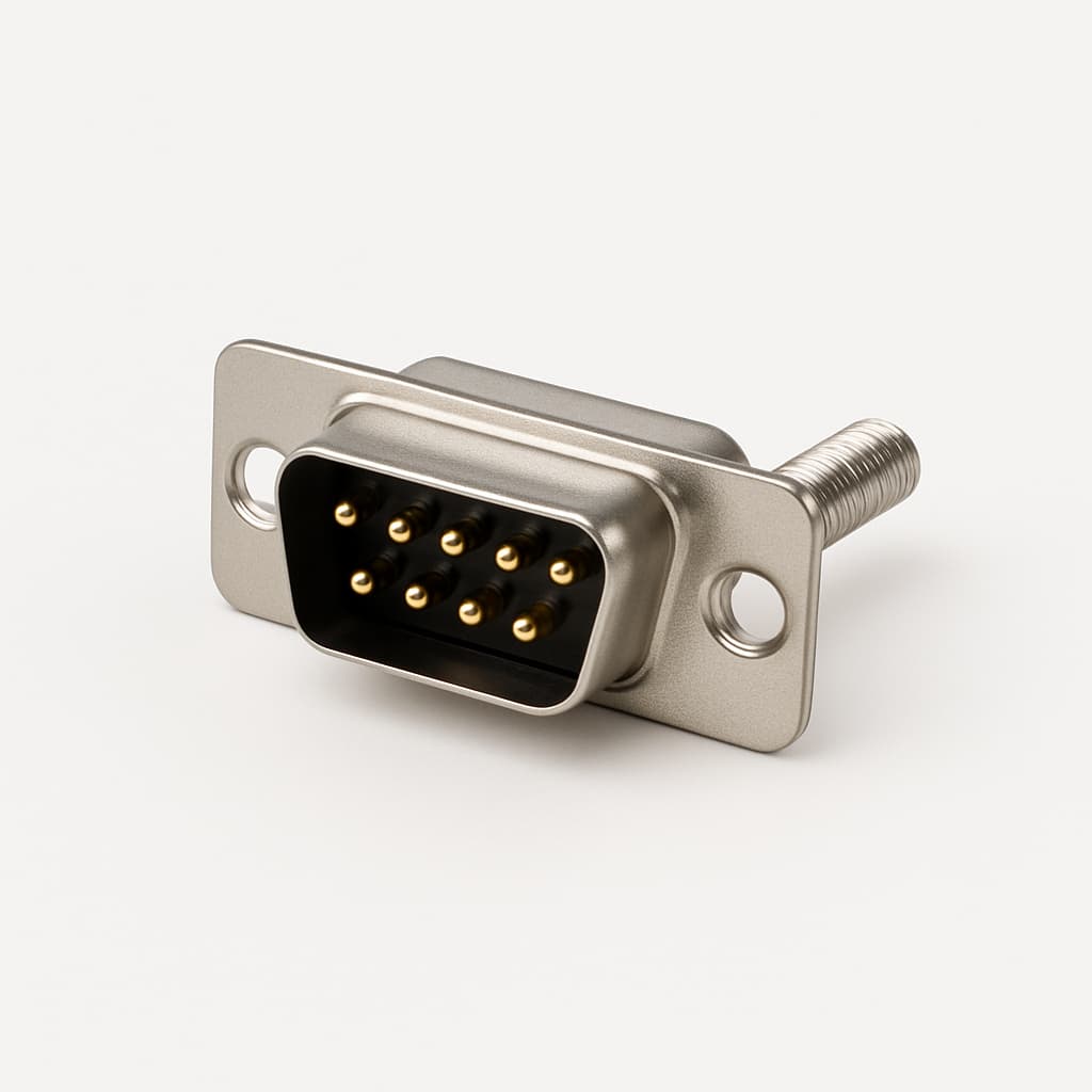 Molex / FCT 1731091980 (FU09P7-1437) D-SUB Plug — illustrative AI-generated image