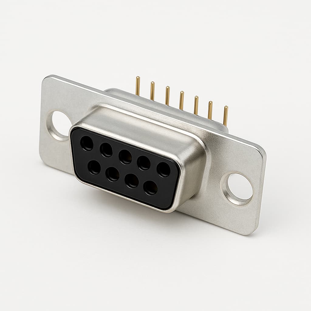 Molex / FCT 1731090613 (FU09S7) D-SUB Receptacle — illustrative AI-generated image