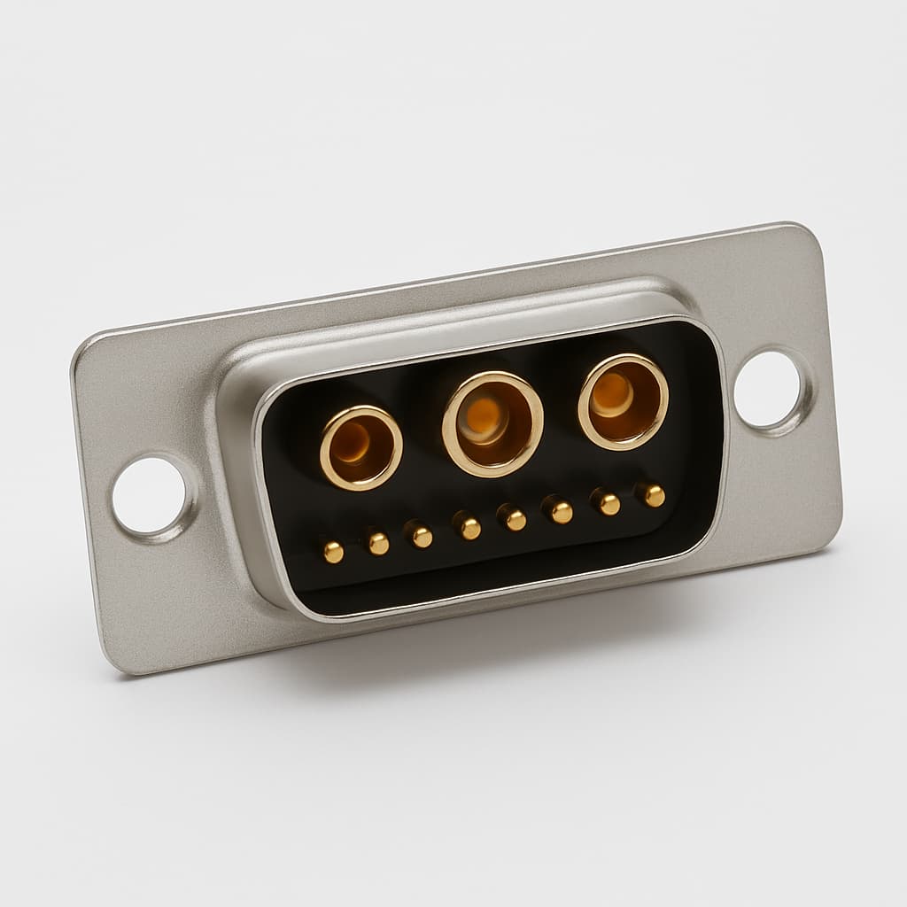 Molex / FCT 1731071317 (FU13W3P7-1050) D-SUB CRP Plug 13W3 — illustrative AI-generated image
