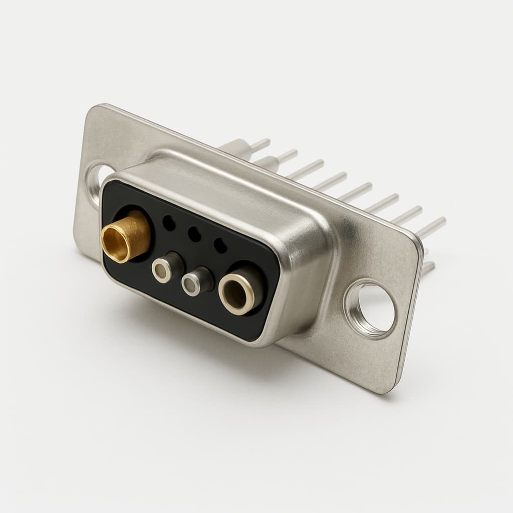 Molex / FCT 1731071316 D-SUB CRP Receptacle 13W3 — illustrative AI-generated image