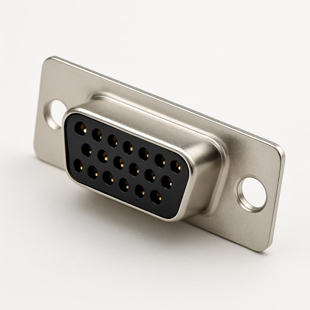 Molex / FCT 1731090495 (FU15P7-1475) D-Sub Connector — illustrative AI-generated image