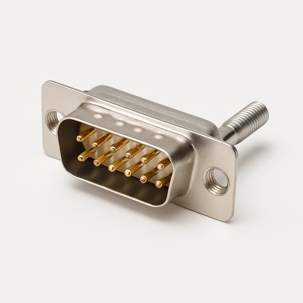 Molex / FCT 1731090804 (FU15P7-K121) D-Sub Plug — illustrative AI-generated image