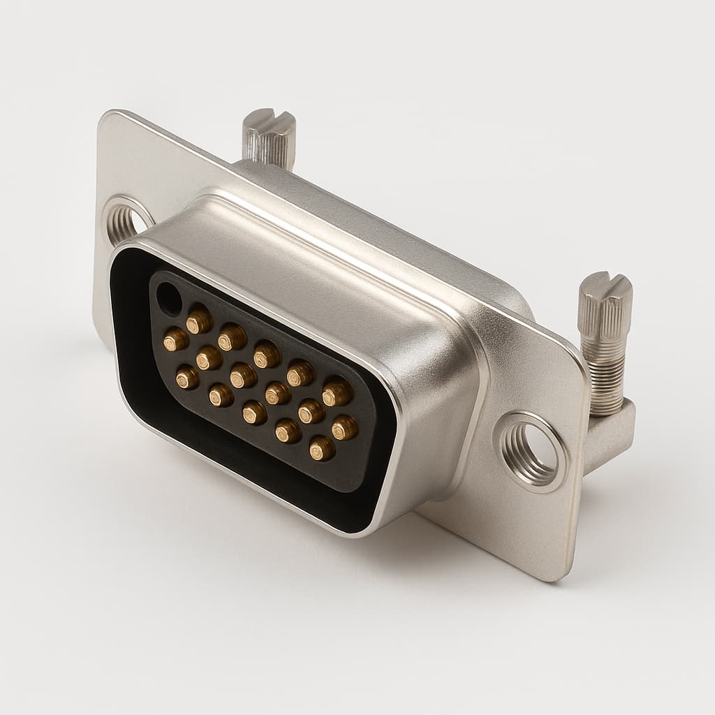 Molex / FCT 1731070677 (FU21WA4P7) D-Sub Plug 21WA4 — illustrative AI-generated image