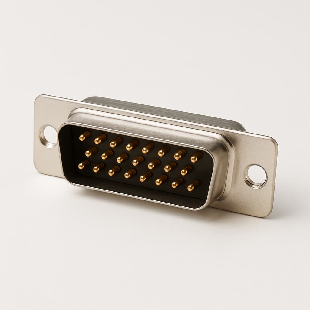 Molex / FCT 1731090853 (FU25P7-0970) D-SUB Plug — illustrative AI-generated image