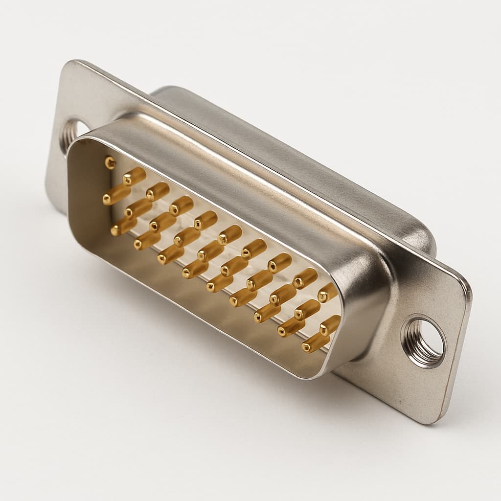 Molex / FCT 1731090832 (FU25P7-1475) D-Sub Plug — illustrative AI-generated image