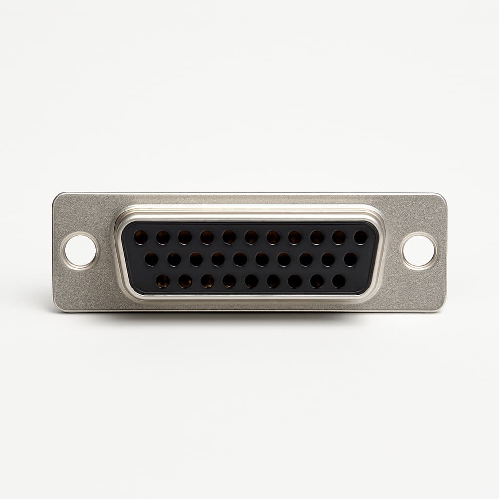 Molex / FCT 1731090787 (FU25S7) D-SUB CRP Receptacle 25 PN — illustrative AI-generated image