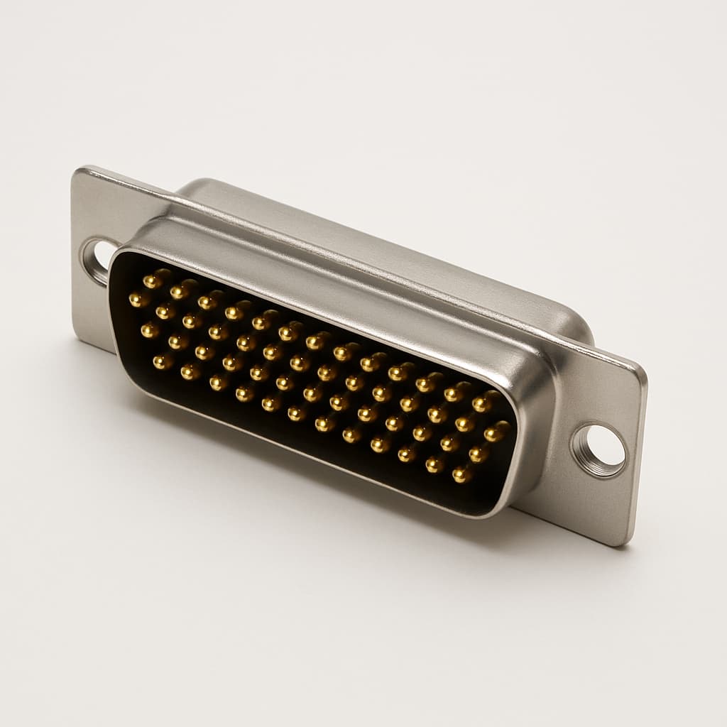 Molex / FCT 1731090788 (FU37P7) D-Sub CRP Plug 37 PN — illustrative AI-generated image