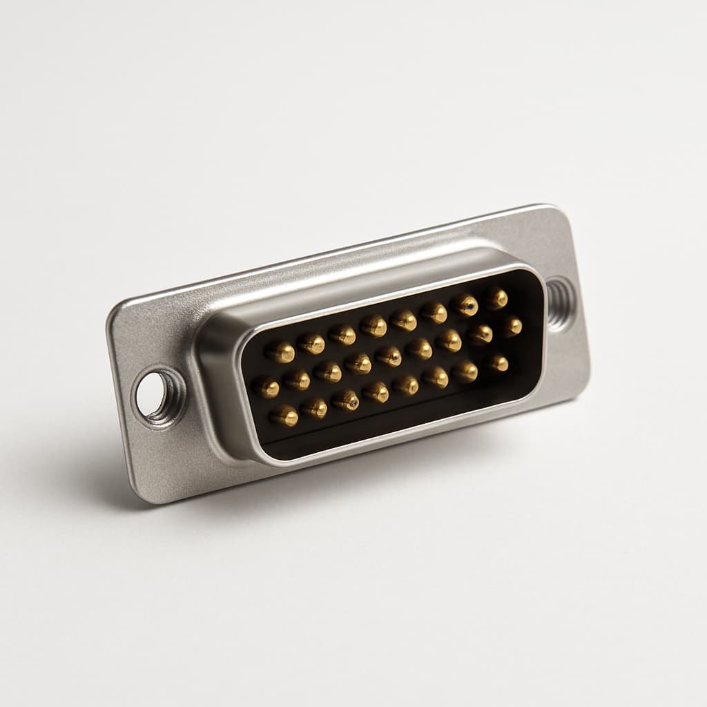Molex / FCT 1731091957 (FU37P7-K121) D-Sub Plug — illustrative AI-generated image