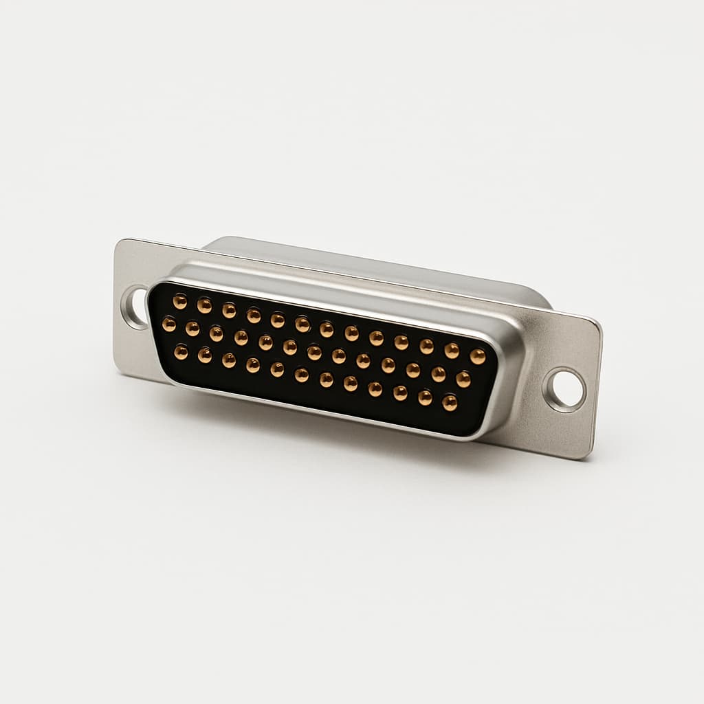 Molex / FCT 1731090789 (FU37S7) D-SUB CRP Receptacle 37 PN — illustrative AI-generated image