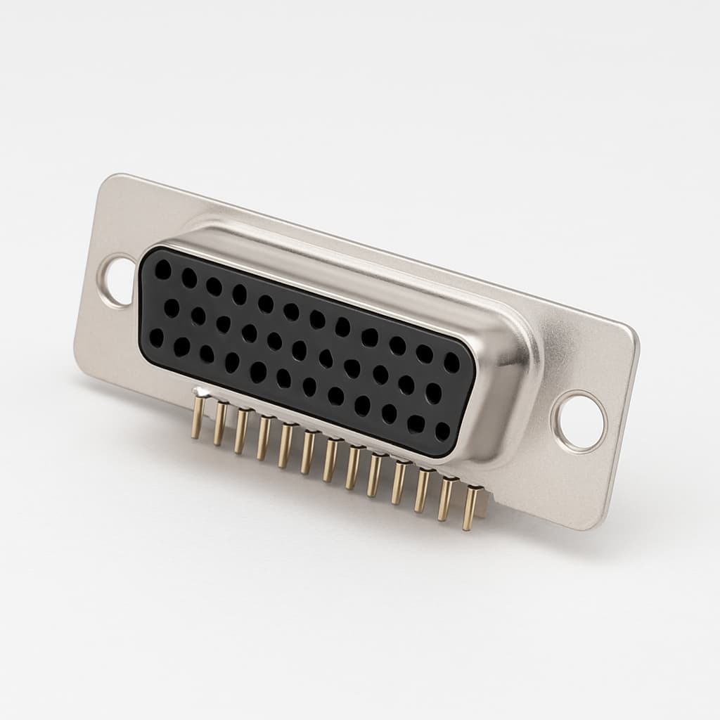 Molex / FCT 1731090616 (FU37S7-0970) D-SUB CRP Receptacle — illustrative AI-generated image
