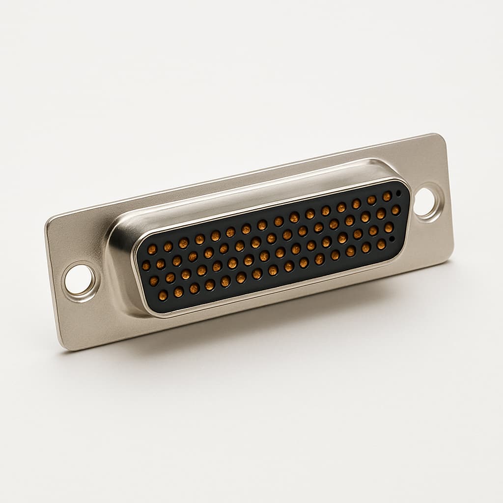 Molex / FCT 1731090790 (FU50S7) D-SUB CRP Receptacle 50 PN — illustrative AI-generated image